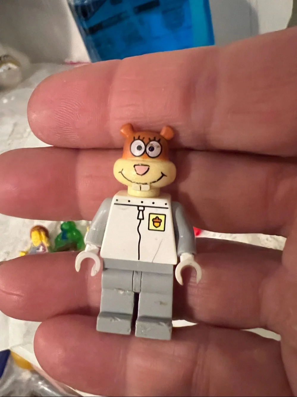 Lot Lego mini figures and parts sandy cheeks robin surfer custom